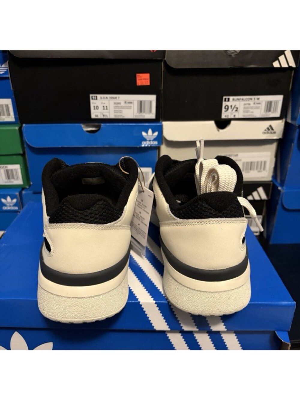 Size 10.5 - adidas Forum2000 Off White Black- Jq5241 - Picture 2 of 5